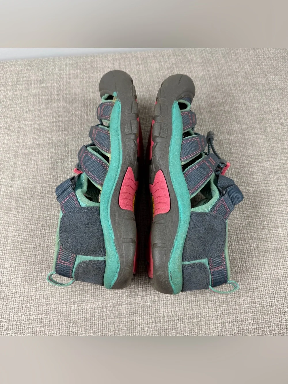 KEEN Girl's Newport H2 Hydro Sandals 1012316 Midnight Navy Baltic Size 3 Hiking